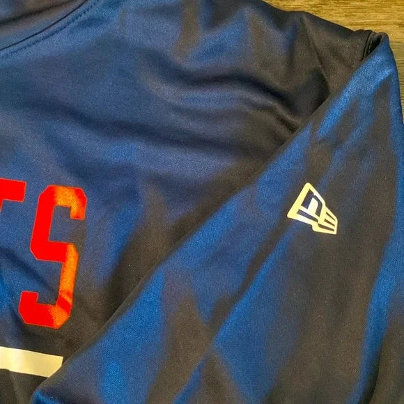 NWT [New Era] New England Patriots Navy Fleece NFL Pullover Hoodie Mens L or XXL - Picture 9 of 12